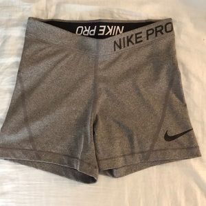 Grey Nike pro spandex
